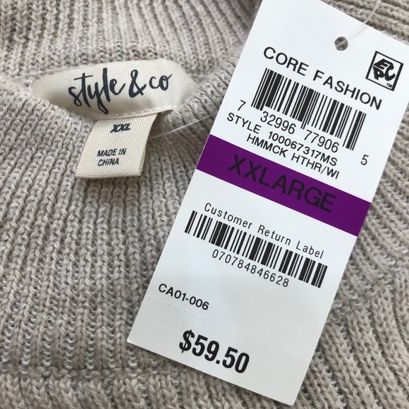 Style & Co. Women’s Pull-over Sweater - Picture 5 of 5